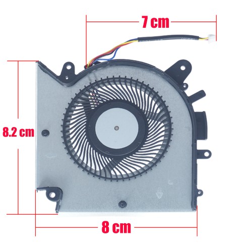 PABD08008SH N459 - Ventilateur CPU pour MSI Katana GF76 | JVS Informática
