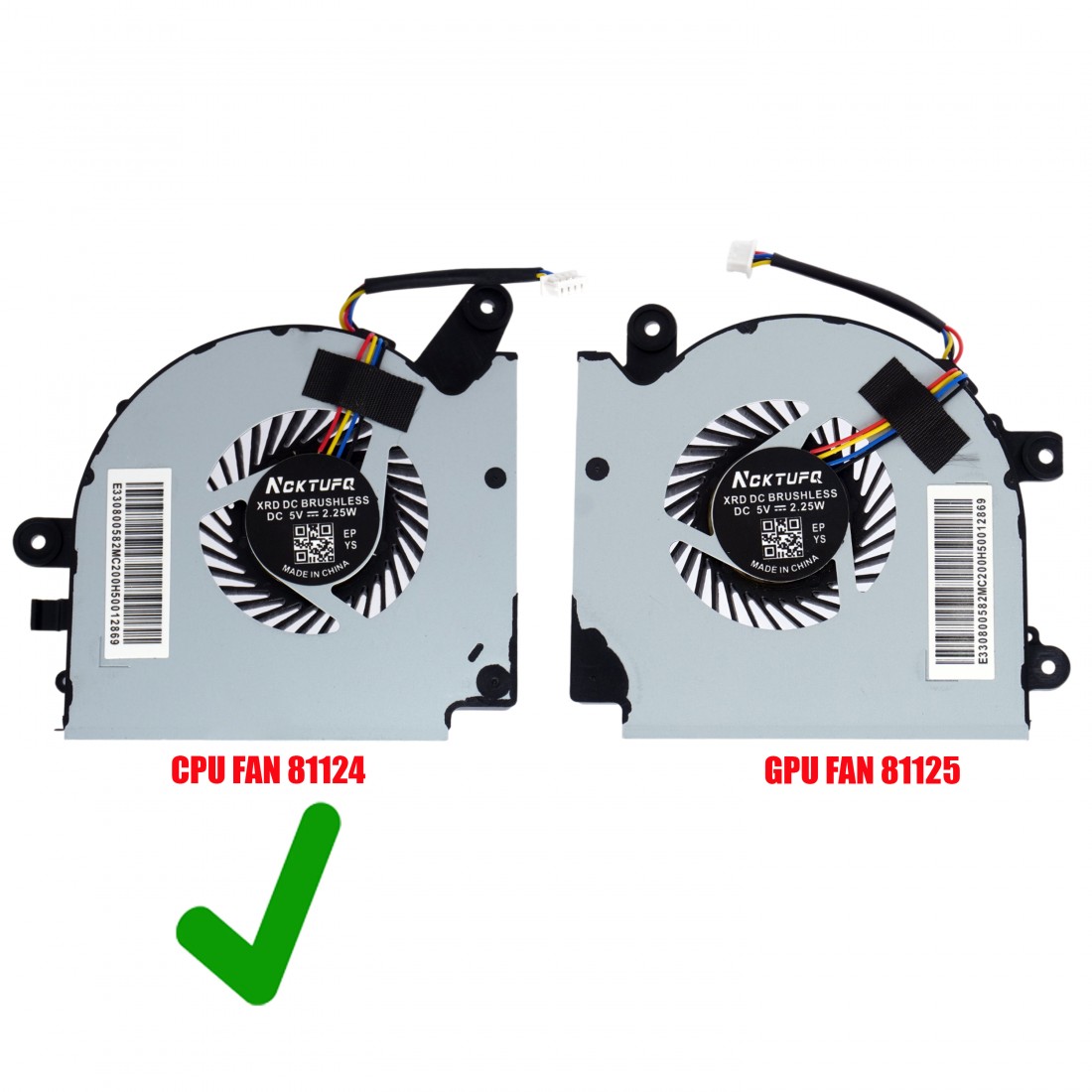 PAAD06015SL-N415 - Ventilateur CPU pour MSI GF75 / GF65 | JVS Informática