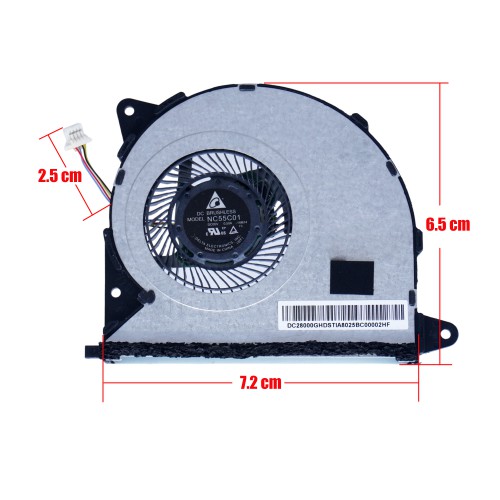 13NB0AB0P01011 - CPU Fan for Asus ZenBook UX305 | JVS Informática