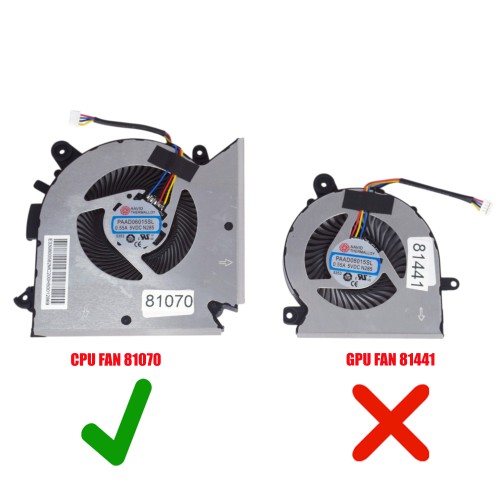 PABD08008SH-N413 - CPU Fan for MSI GF65 GF63 | JVS Informática