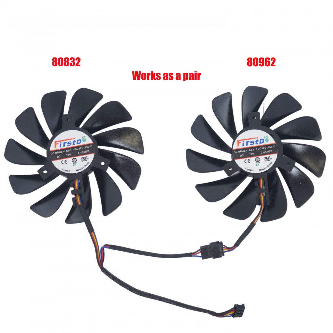 FDC10U12S9-C - 95mm GPU-Lüfter für XFX RX580 / RX590 | JVS Informática