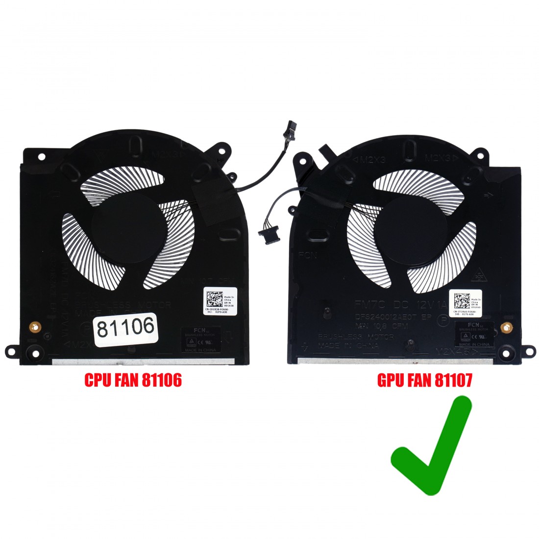 TG9V0 - GPU-Lüfter für Dell Alienware m15 R3/R4 | JVS Informática