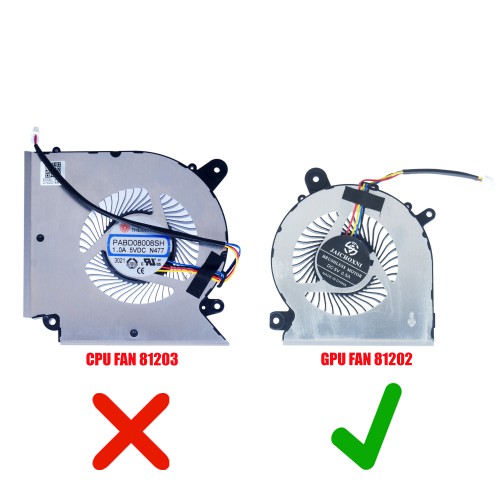 PABD08008SH N459 - Ventilateur GPU pour MSI Katana GF76 | JVS Informática