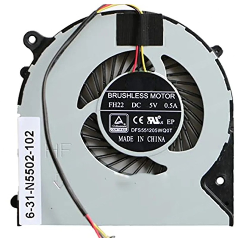 6-31-N5502-102 - Ventilateur CPU pour Clevo N550 N550RC | JVS Informática