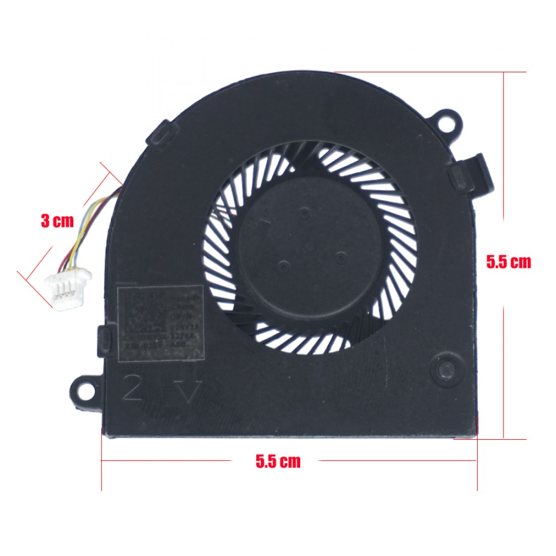 2NY3X - Ventilateur CPU pour Dell Latitude 13 3380 | JVS Informática