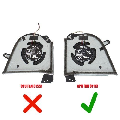 DFSCK221151812 - Ventilador GPU Asus Rog Zephyrus M15 M16 | JVS Informática