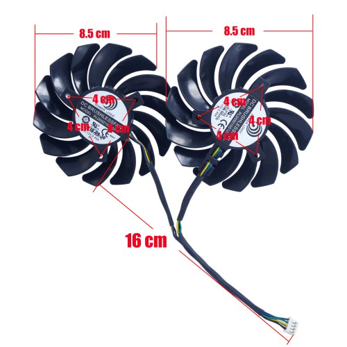 PLD09210B12HH - Ventilateur GPU 85 mm pour MSI RTX 30 Ventus | JVS Informática