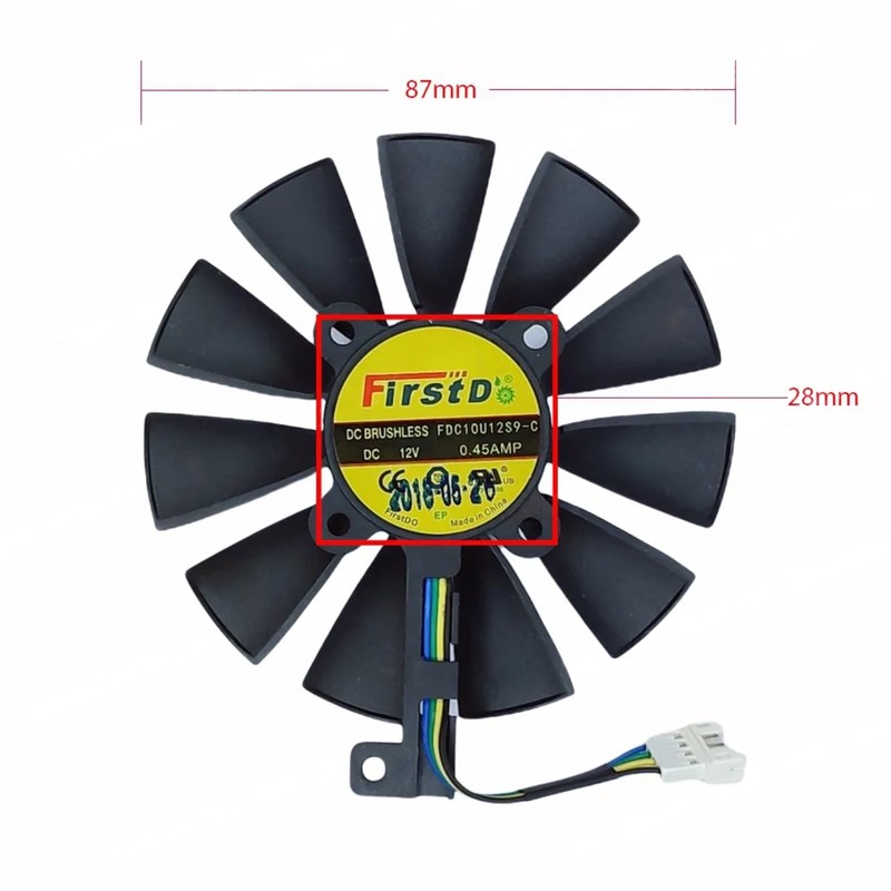 FDC10U12S9-C - 87mm GPU Fan for Asus Strix | JVS Informática