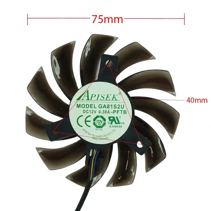 GA81S2U-PFTB - Ventilateur GPU Zotac GTX 660/970 75mm | JVS Informática
