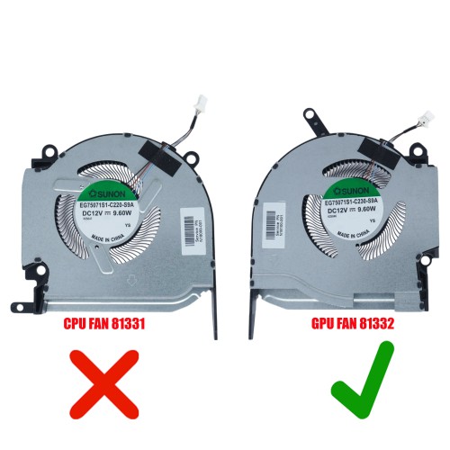 N18100-001 - Ventilateur GPU pour HP Omen 16-k / 16-n | JVS Informática