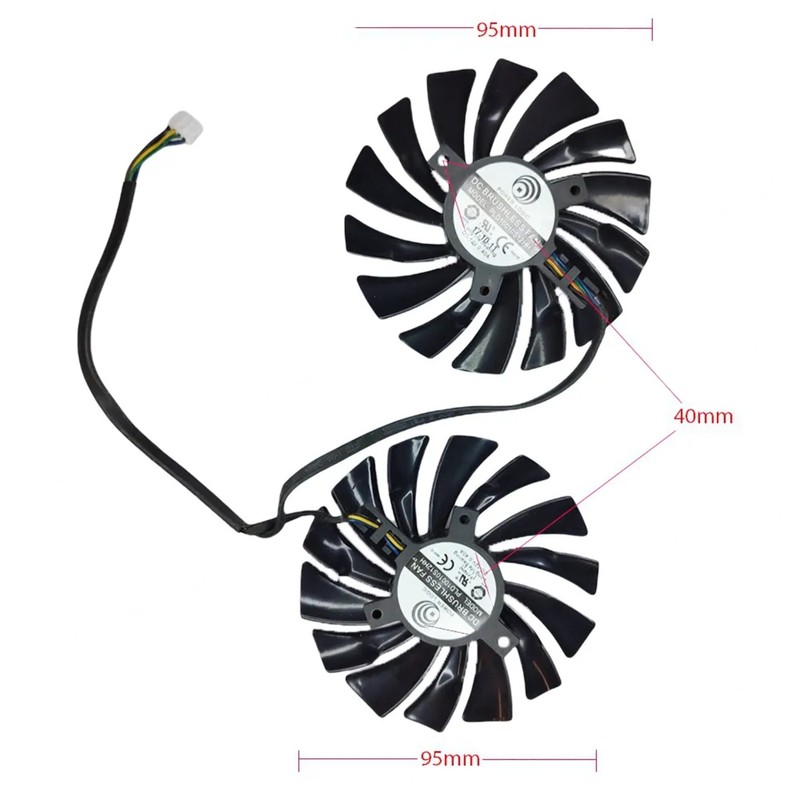 PLD10010S12HH - Ventilateur GPU 95mm pour MSI GTX 1060 | JVS Informática