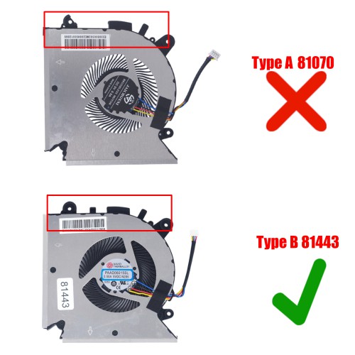 PABD08008SH-N413 Ventilateur CPU pour MSI GF63 | JVS Informática
