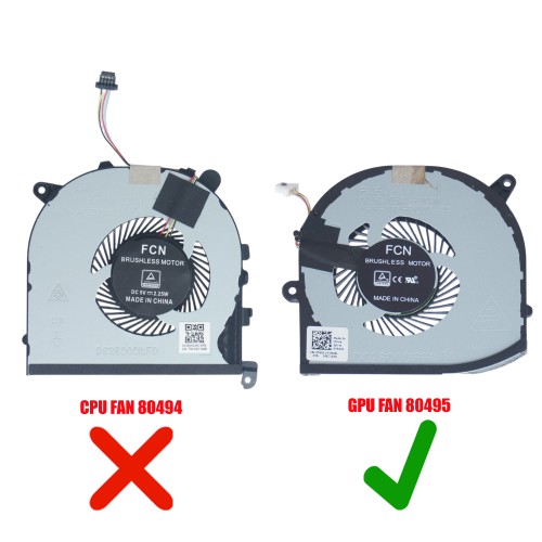 0TK9J1 - Ventilador GPU para Dell XPS 15 9560 / 9570 | JVS
