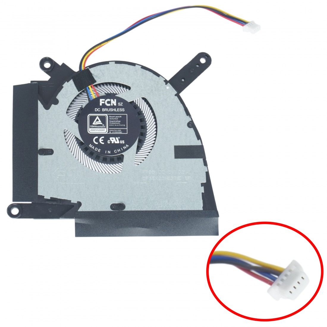 DFS5K22115371E - Ventilador GPU para Asus TUF F15 FX517 | JVS Informática