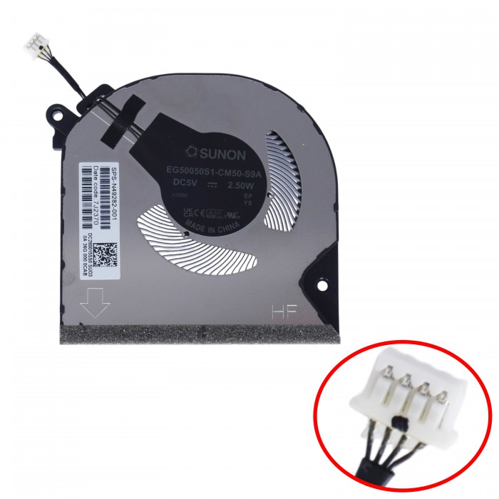 N49282-001 - Ventilador GPU para HP Envy x360 15-FE 15-FH | JVS