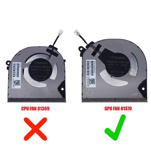 N49282-001 - Ventilador GPU para HP Envy x360 15-FE 15-FH | JVS