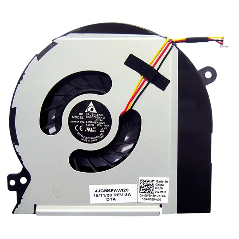 0W3M3P - CPU Fan Dell XPS 15 L501X L502X | JVS Informática
