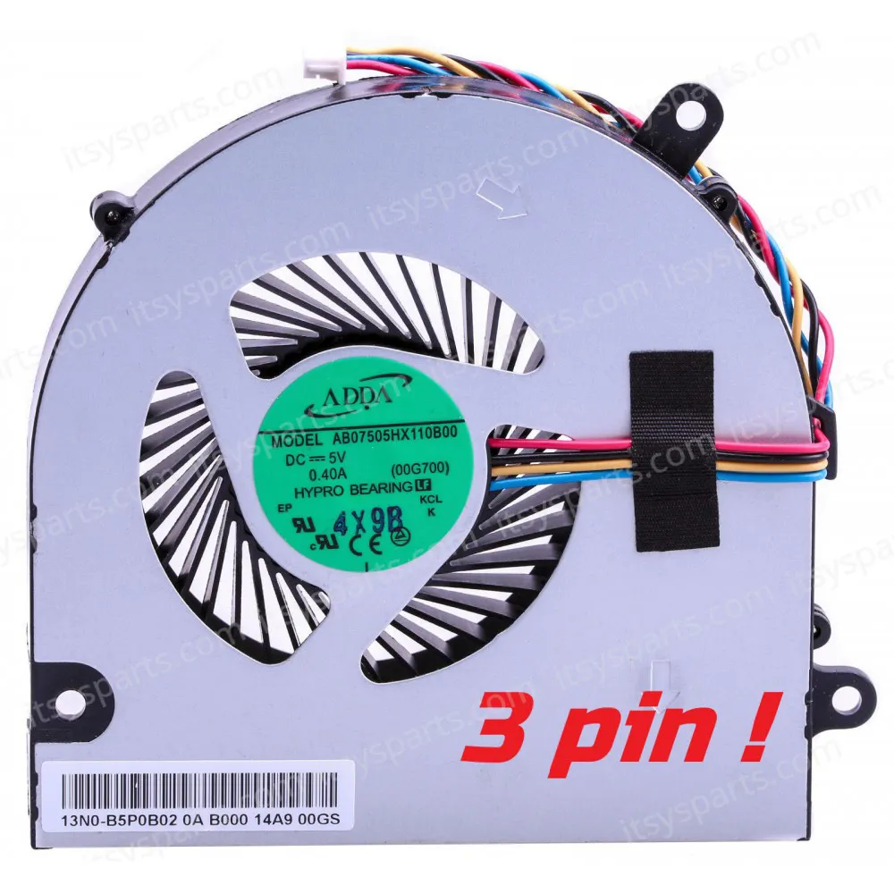 AB07505HX110B00 - Ventilador CPU Lenovo G700 G710 | JVS