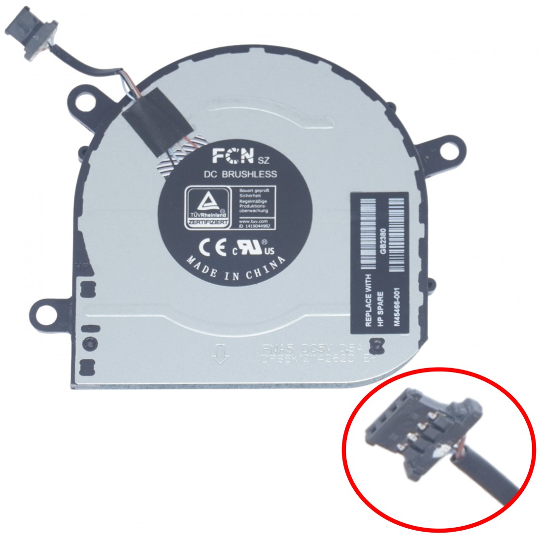 M45466-001 - Ventilateur GPU pour HP Envy x360 15M-EU | JVS Informática