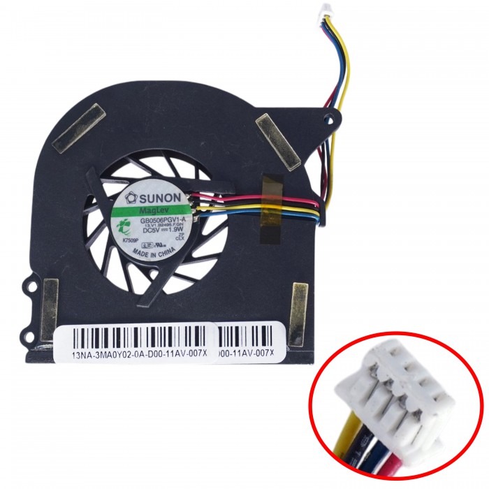 UDQFLZH05DAS - Ventilador CPU para Asus B51, X51, X58 | JVS Informática