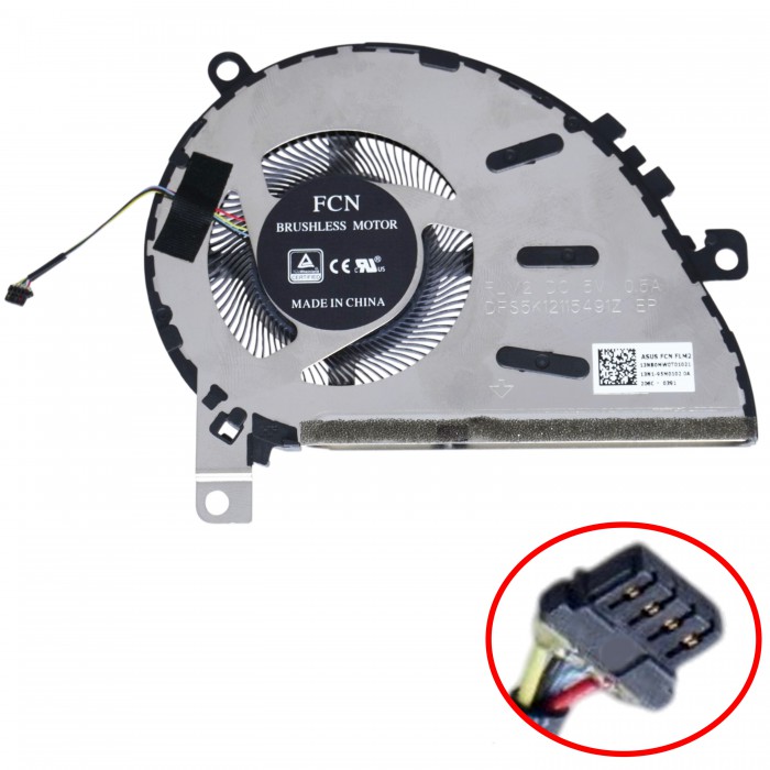 13NB0MW0T01021 - Ventilateur CPU pour Asus ZenBook UX434 | JVS Informática