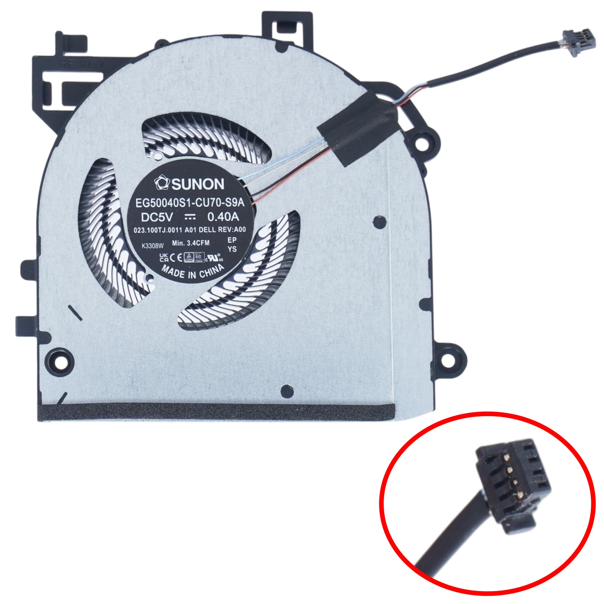 09WH82 - Ventoinha da CPU para Dell Latitude 5340 2 em 1 | JVS Informática