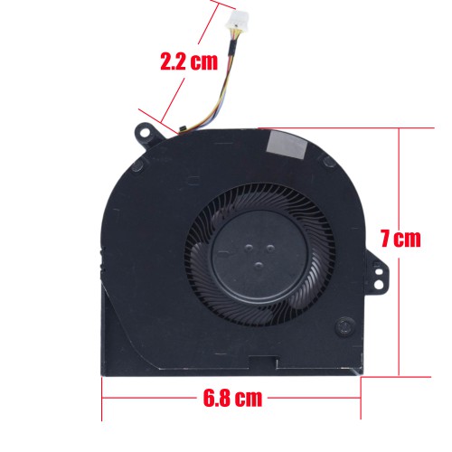 DJH35 - Ventilador GPU para Dell XPS 15 9500 9510 | JVS