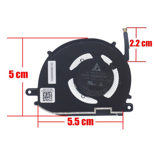 DC28000W0DL - Left CPU Fan Dell XPS 13 Plus 9320 | JVS Informática