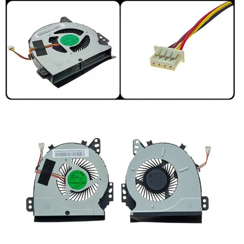 H00000430 - Ventilador CPU Toshiba L40 L45 4 Pinos | JVS Informática
