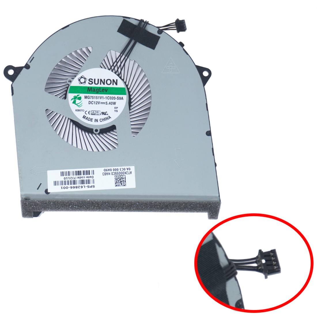 L62864-001 - Ventilador GPU para HP Omen 17-CB 15mm | JVS