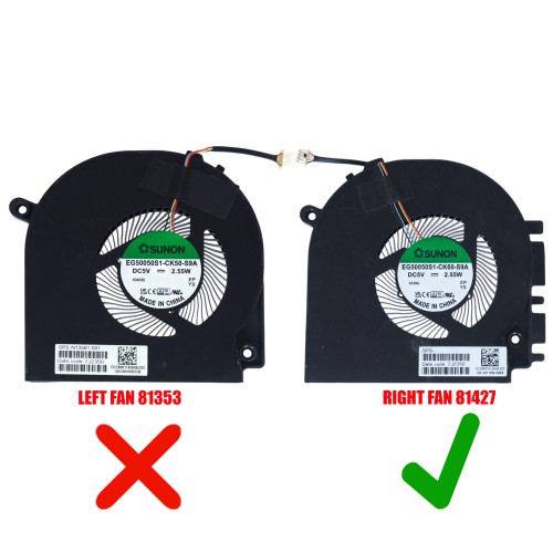 N18727-001 - Ventilateur HP Envy 17-CR Carte Graphique Dédiée | JVS Informática