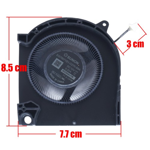 EG75071S1-C260-S9A - Ventilador CPU para Dell G16 7630 | JVS