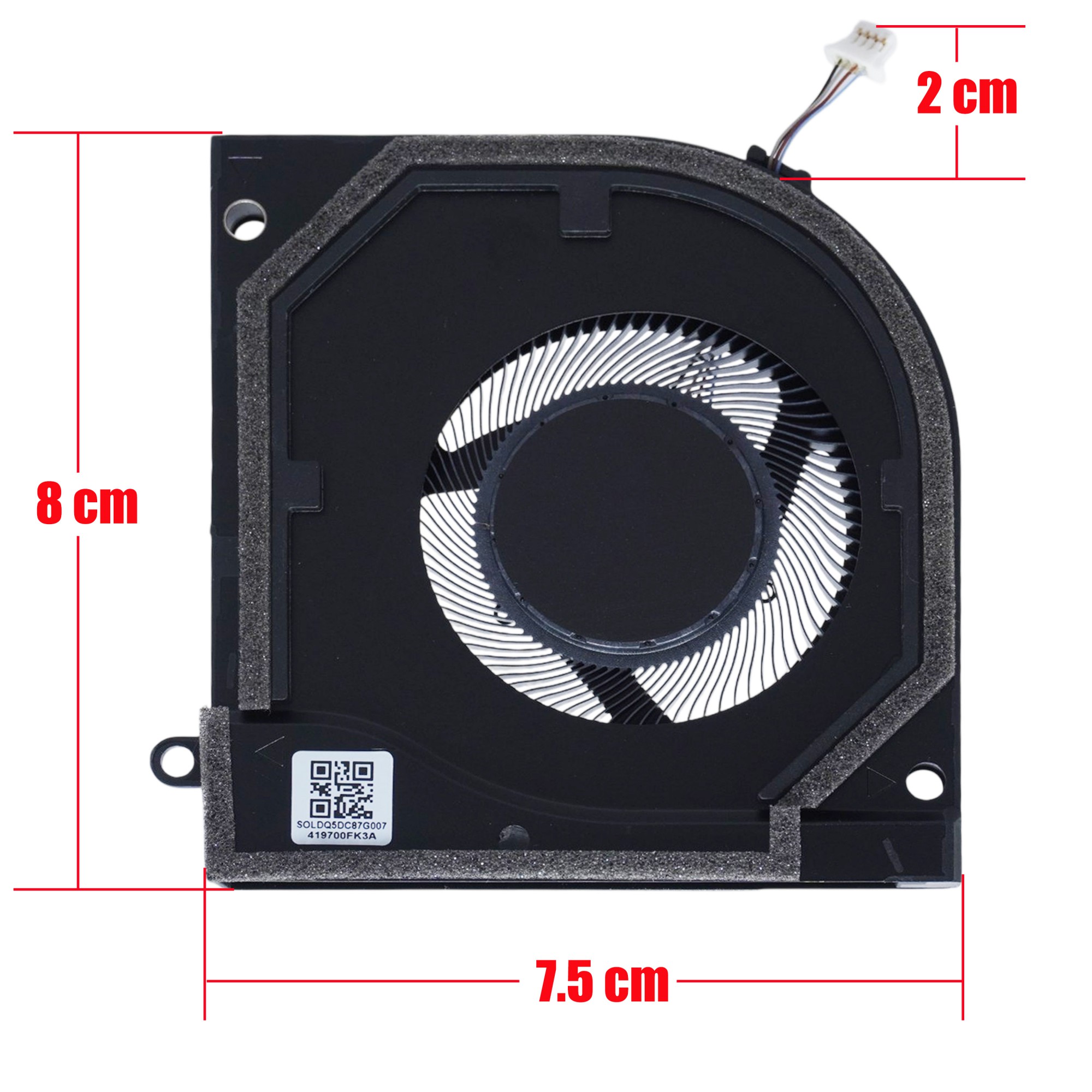 N91711-001 - Linker CPU-Lüfter HP OMEN 14 | JVS Informática