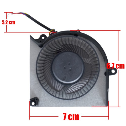 PABD1A010SHR-N527 - Ventilador CPU para MSI Pulse 16 AI | JVS