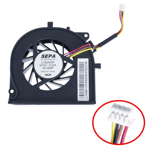 LY60A05P - Toshiba Satellite P845 4 Pin CPU Fan | JVS Informática