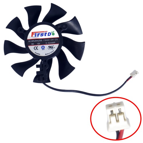 FD8015H12S Ventilador GPU 75mm para ATi Radeon y Mac Pro | JVS
