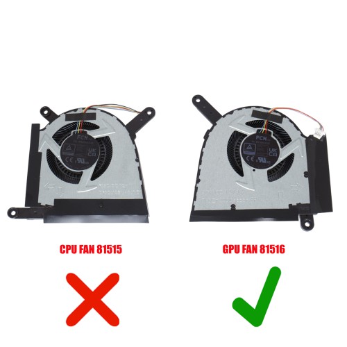 13NR0HM0M02011 - GPU-Lüfter Asus TUF F16 FX607 | JVS Informática