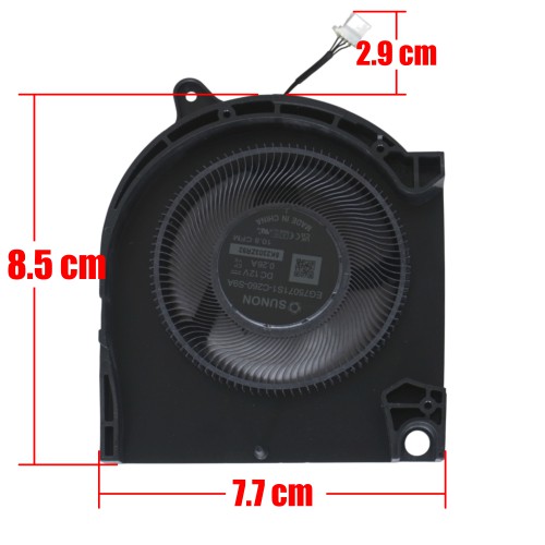 EG75071S1-C260-S9A - Ventilador GPU para Dell G16 7630 | JVS