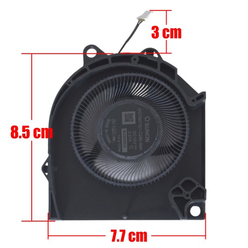 EG75071S1-C280-S9A - GPU Fan for Dell G15 5530 | JVS Informática