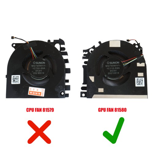 M20097-001 - Ventilador GPU para HP ZBook Fury 15 G7/G8 | JVS