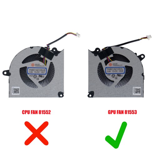 PABD1A010SHL-N528 - GPU Fan for MSI Pulse 16 AI | JVS Informática