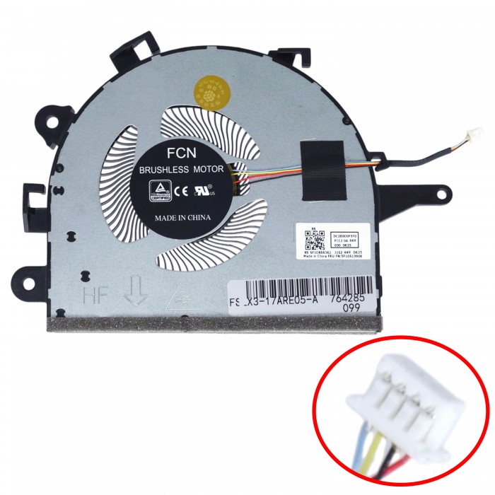 DC28000F5F0 - Ventilador CPU para Lenovo IdeaPad 3-17 | JVS