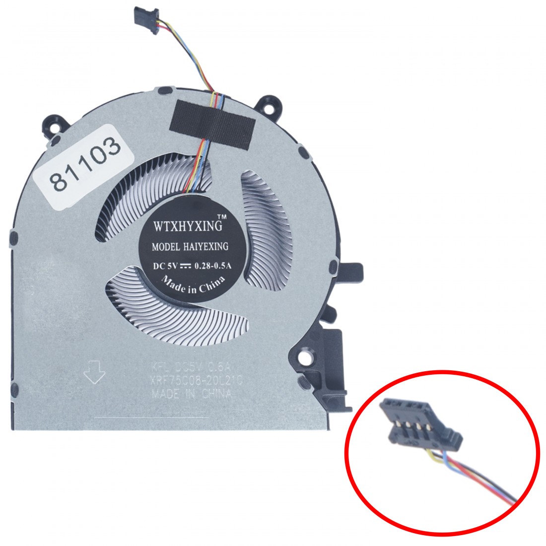 XRF75C08-20L21C - CPU Fan HP Victus 16-D / 16-E | JVS Informática