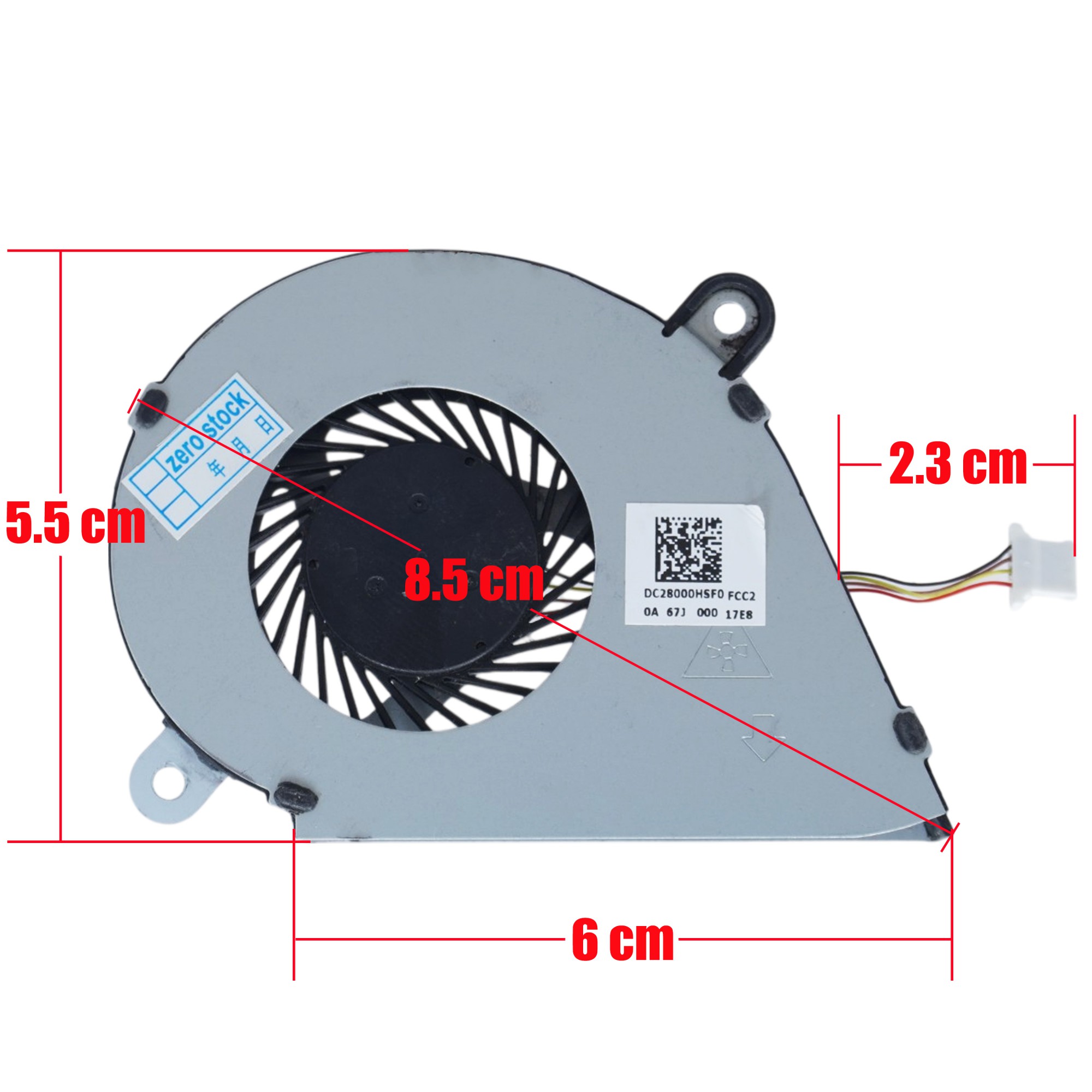 DC28000HSF0 - Ventilador CPU Acer Aspire ES1-523 ES1-572 | JVS