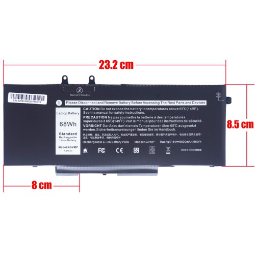 4GVMP - Batería para Dell Latitude 5400 5500 | JVS Informática