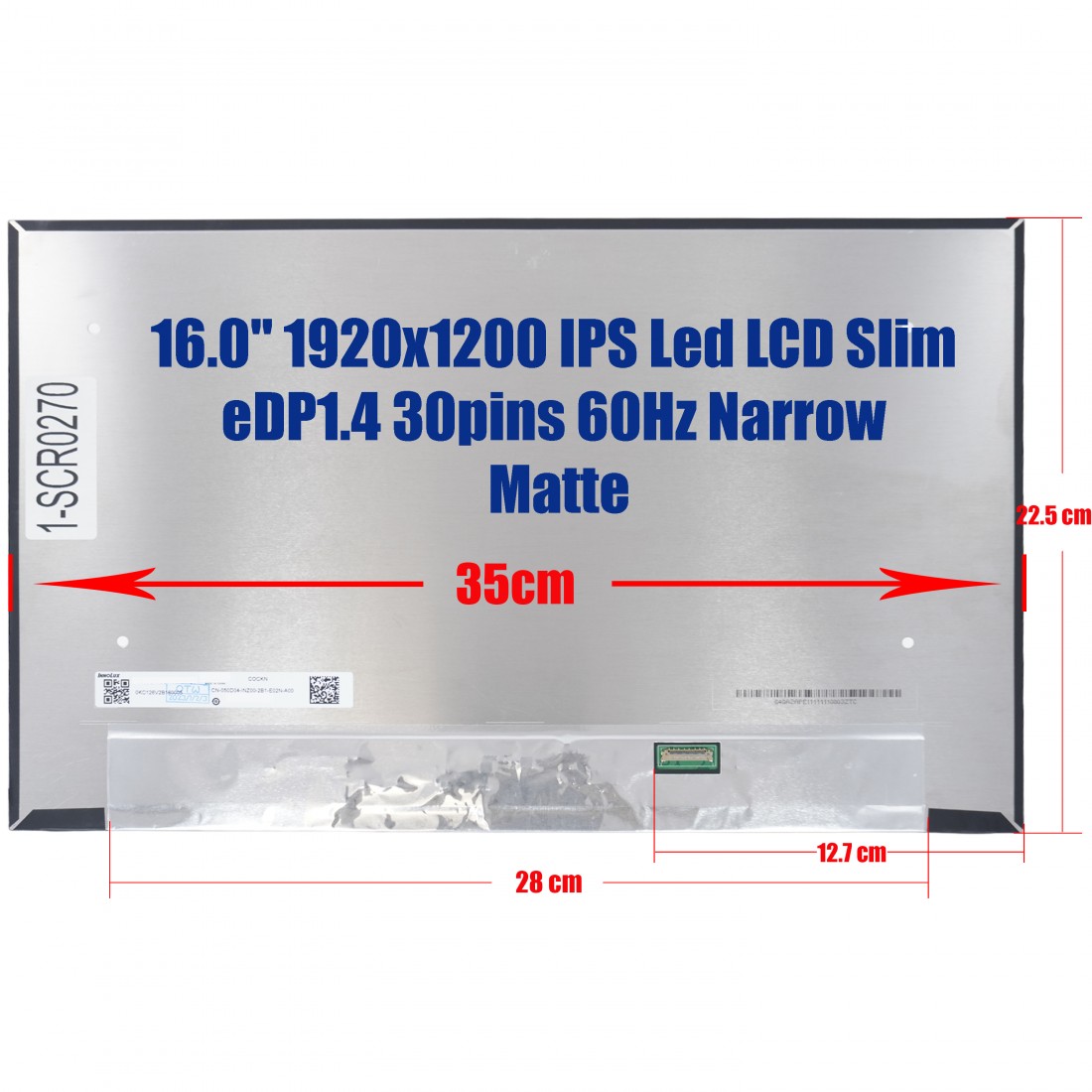 N160JCA-GE1 - 16.0'' WUXGA 1920x1200 30pin Screen | JVS Informática