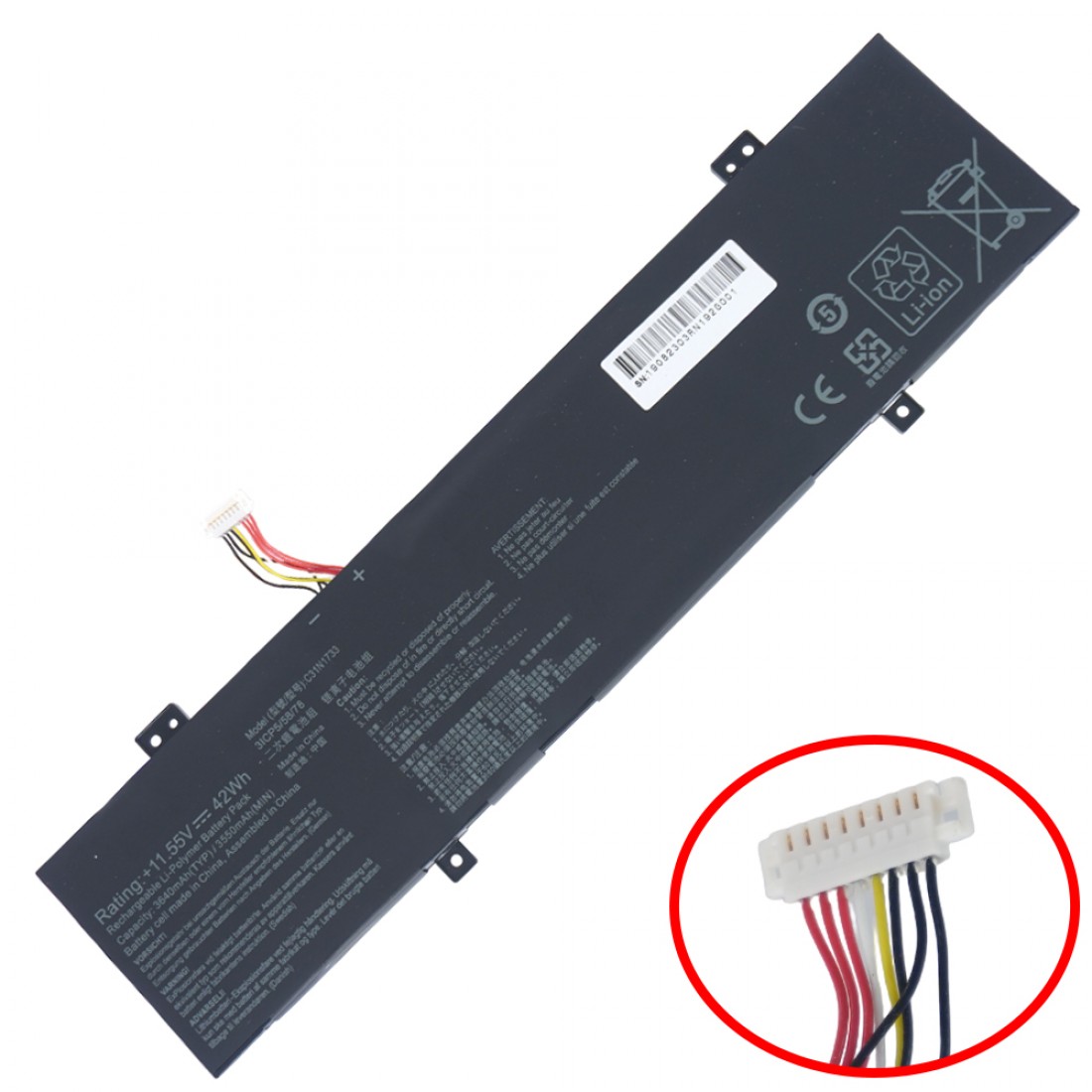 C31N1733 - Batería para Asus VivoBook Flip 14 TP412UA | JVS