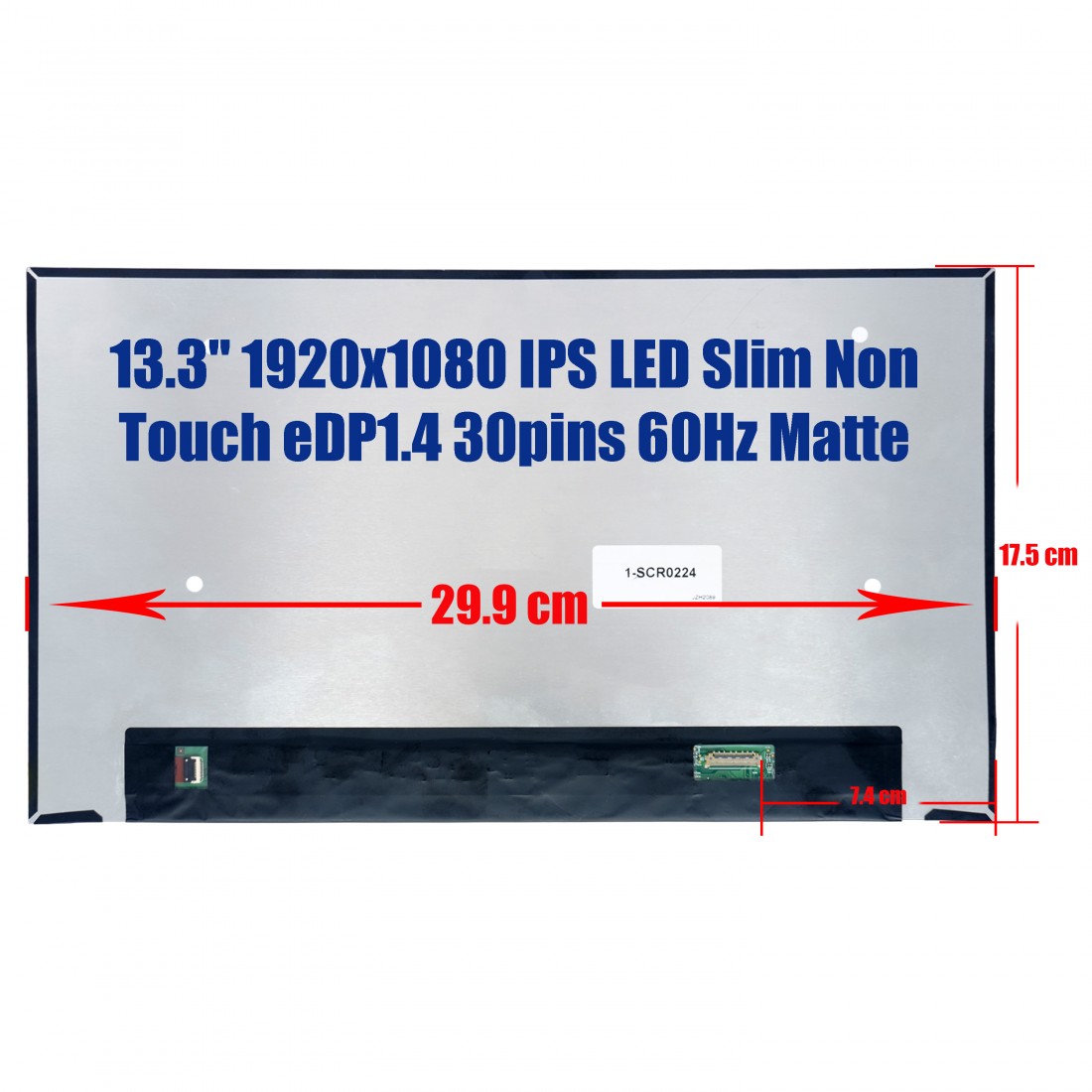 Pantalla 13.3" FHD IPS 1920x1080 Slim 30 pines | JVS Informática