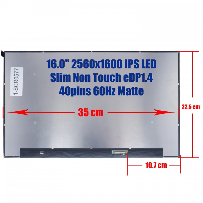 NE160QDM-N61 - 16,0-Zoll-WQXGA-IPS-Bildschirm 60 Hz | JVS Informática