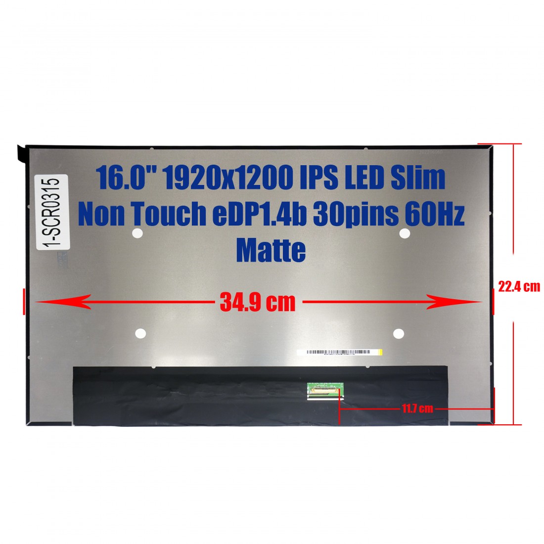 N160JCG-GT2 - Pantalla 16.0" 1920x1200 IPS 30pin | JVS
